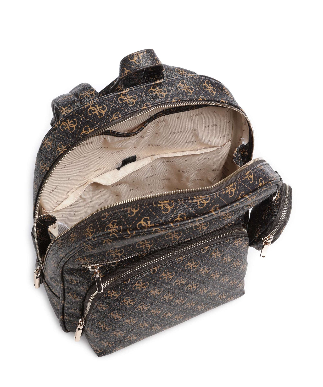 Guess Power Play Backpack brown logo