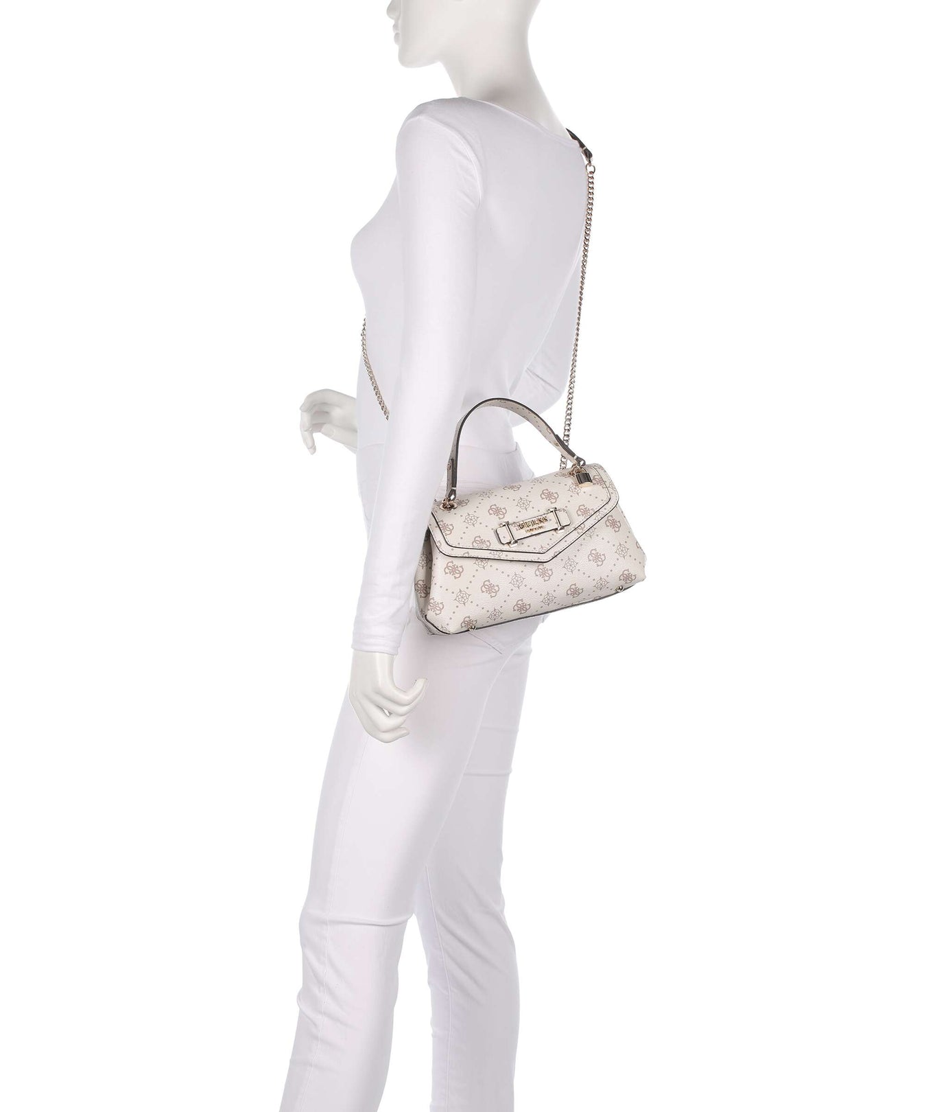 Guess Silia Shoulder bag vanilla logo