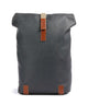 Brooks England Pickwick Cotton Canvas Small Rolltop backpack grey