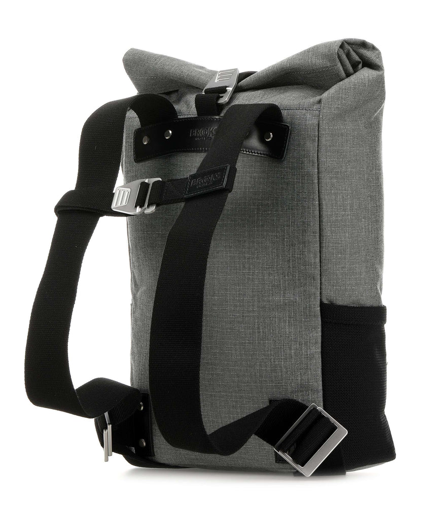 Brooks England Pickwick Small Tex Rolltop backpack grey