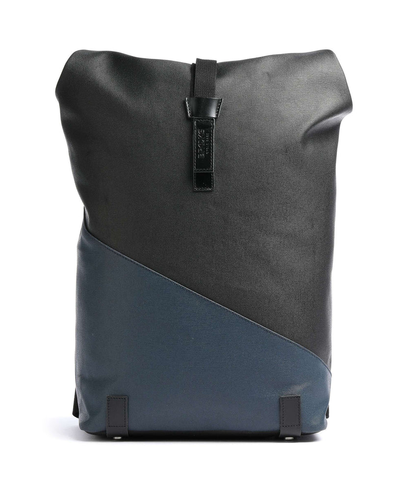 Brooks England Pickwick Patchwork Large Rolltop backpack black/dark blue