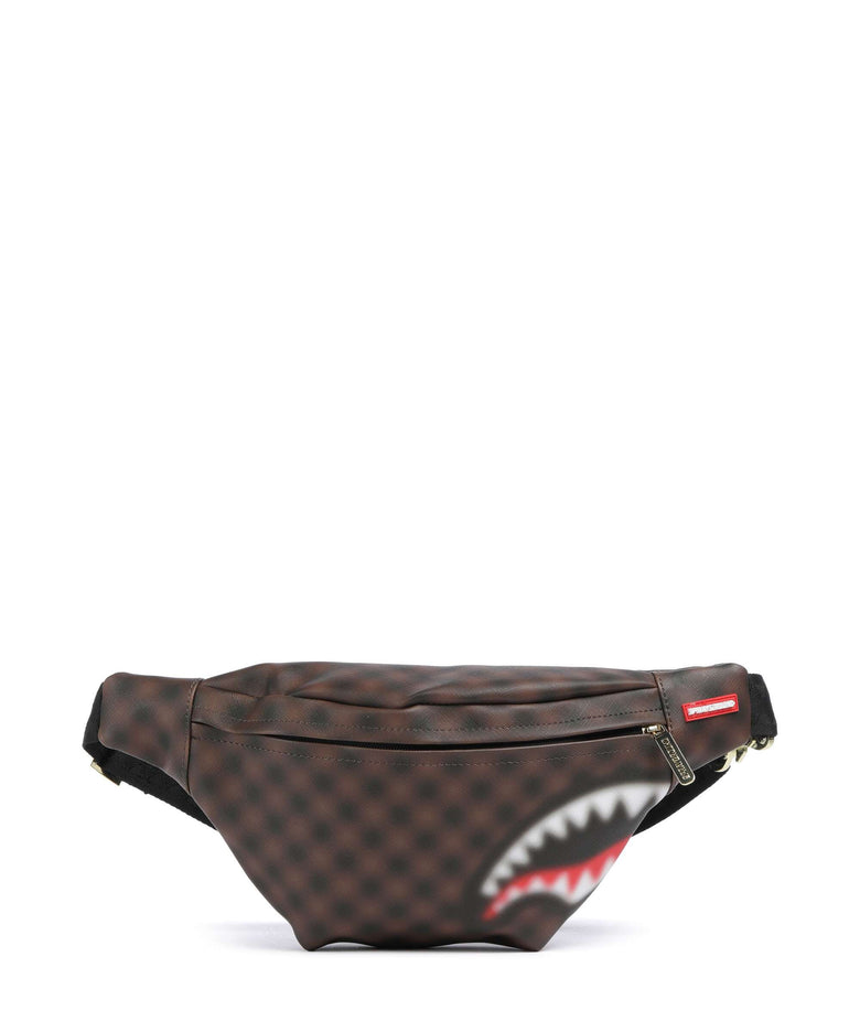 Sprayground Sharks in Paris Blur Fanny pack brown/black