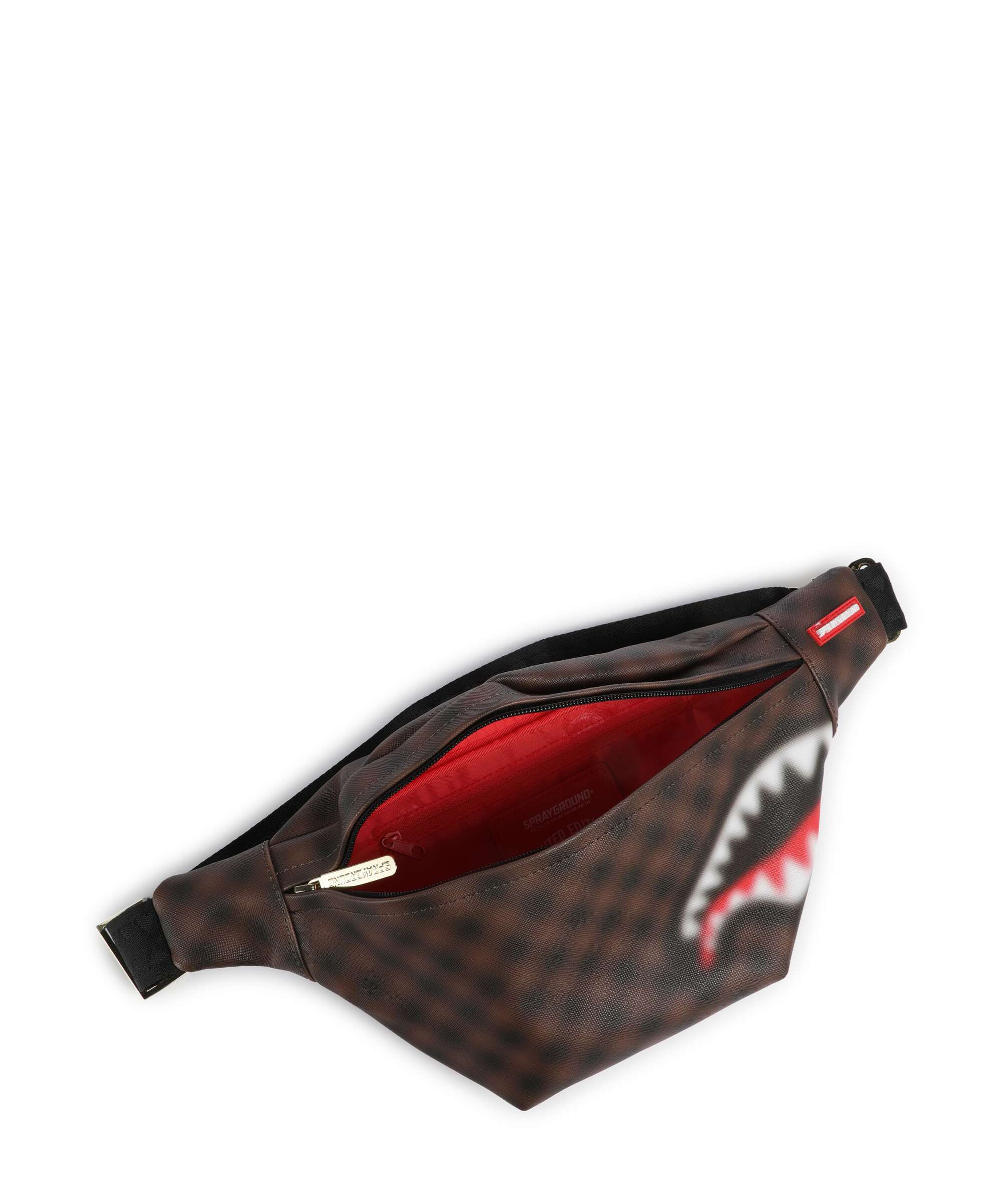 Sprayground Sharks in Paris Blur Belt bag brown/black