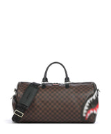 Sprayground Sharks in Paris Blur Bolsa de fin de semana dark brown
