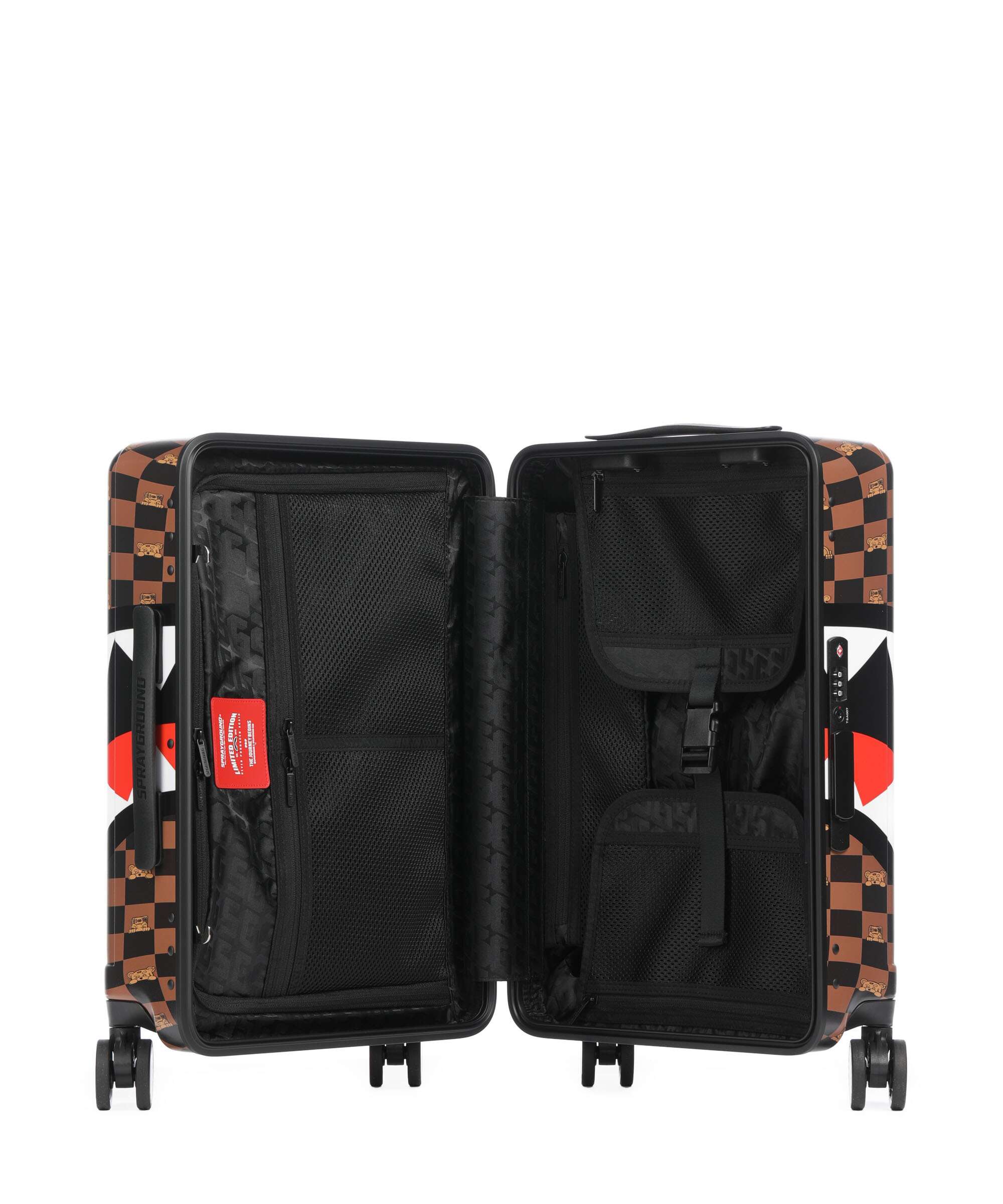 Sprayground Peeking Character Check Spinner (4 wheels) multicolour