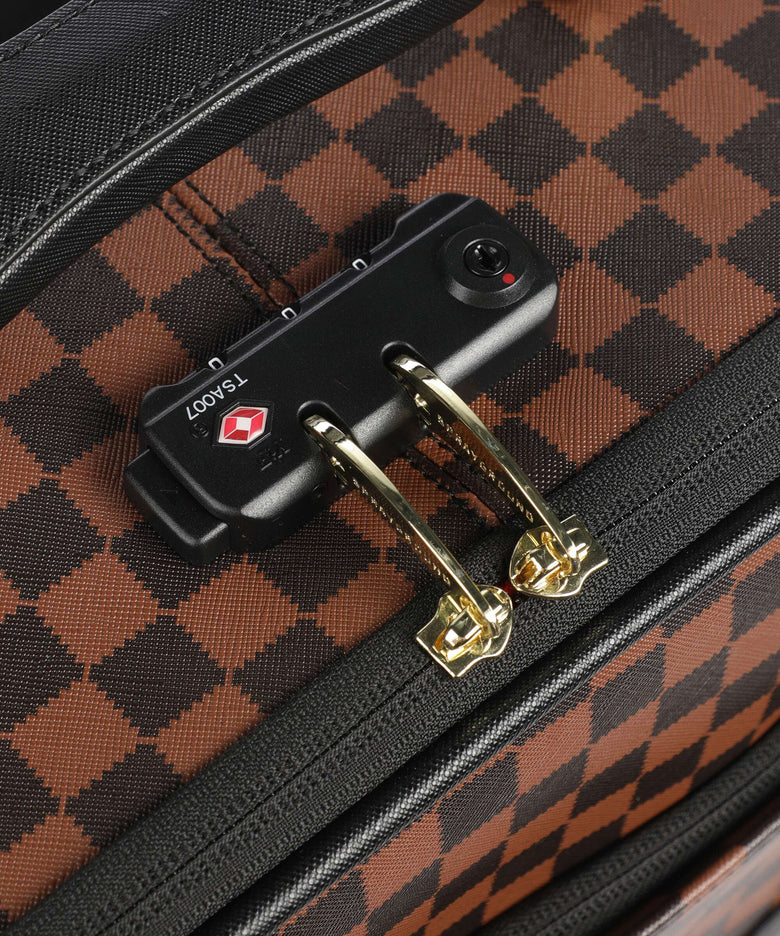 Sprayground Sawtooth Sharks in Paris Spinner (4 wheels) brown