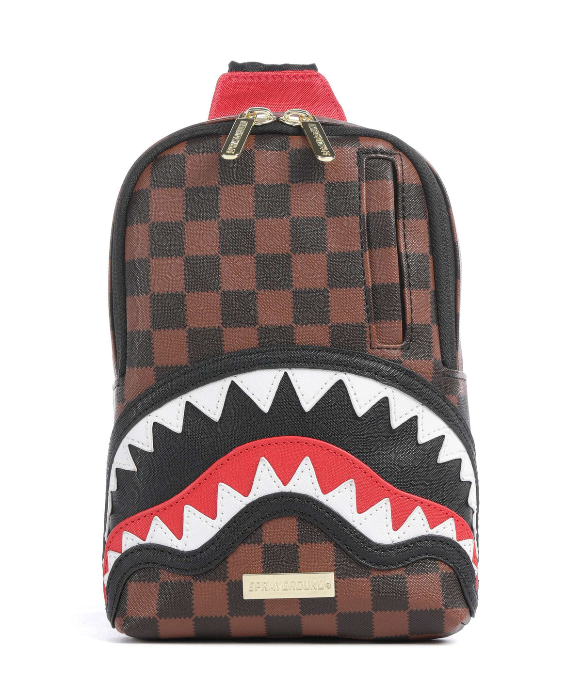 Sprayground Sawtooth Sharks in Paris Sling bag brown