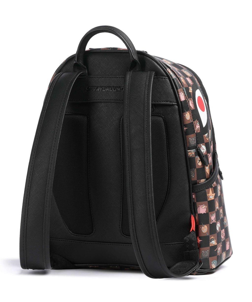 Sprayground Peeking Characters Remix Backpack brown