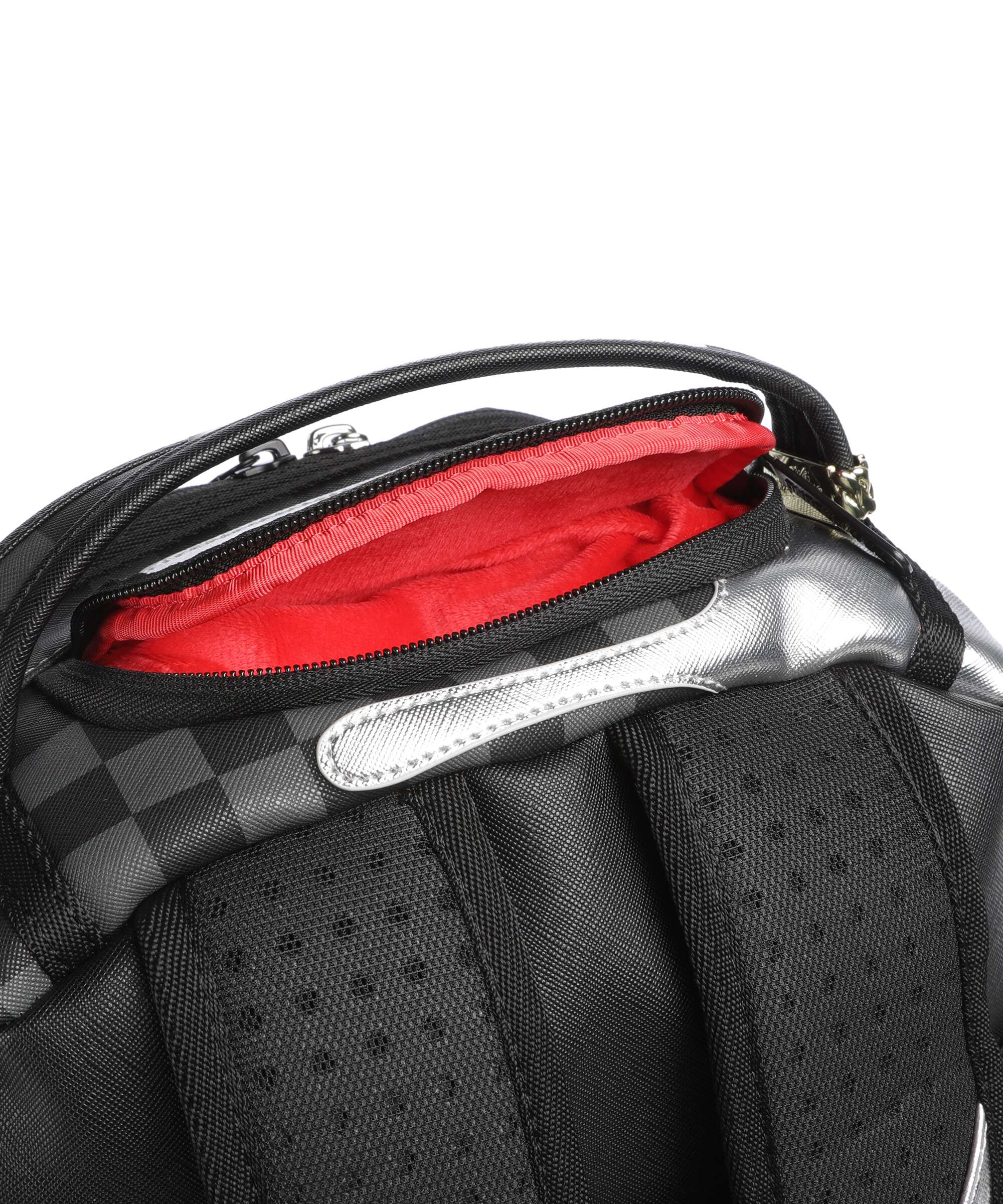 Sprayground Silver Side Drip Backpack silver