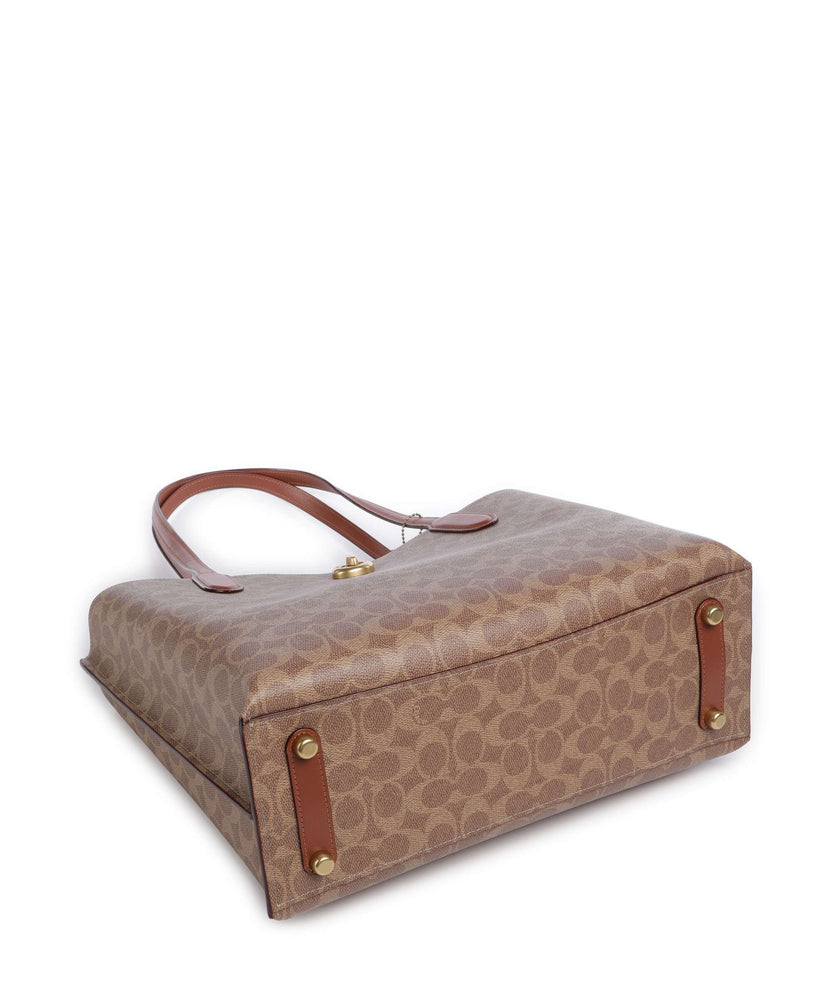 Coach Willow Signature Tote bag tan caramel