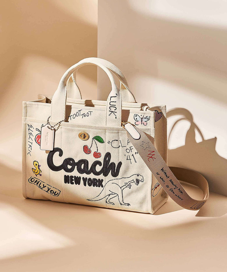 Coach Cargo Sketch Print Handbag natural/multicolour