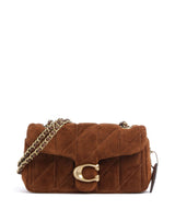 Coach Tabby Quilted Suede 20 Bolso de hombro warm brown