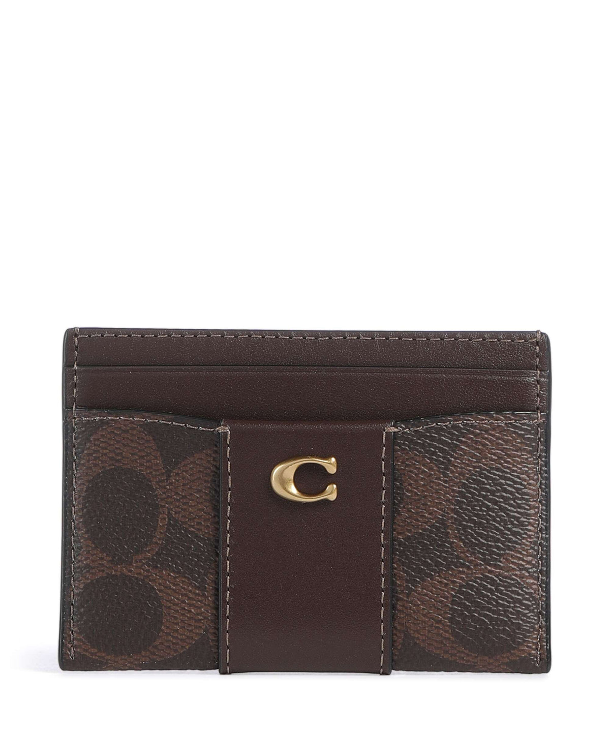 Coach Essential Signature Credit card holder maple