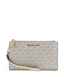 Michael Kors Jet Set Monedero pale gold