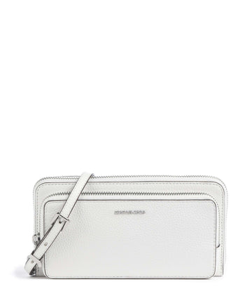 Michael Kors Jet Set Large Continental Bandolera optic white