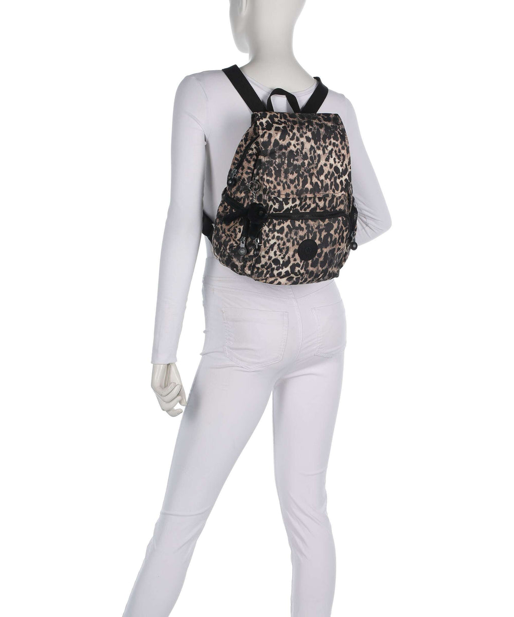 Kipling Basic City Zip S Backpack wild leopard