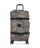 Kipling Basic Spontaneous M Maleta con 4 ruedas wild leopard