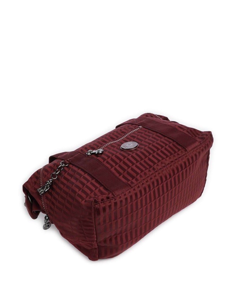 Kipling Elevated Art Mini Handbag maroon tile