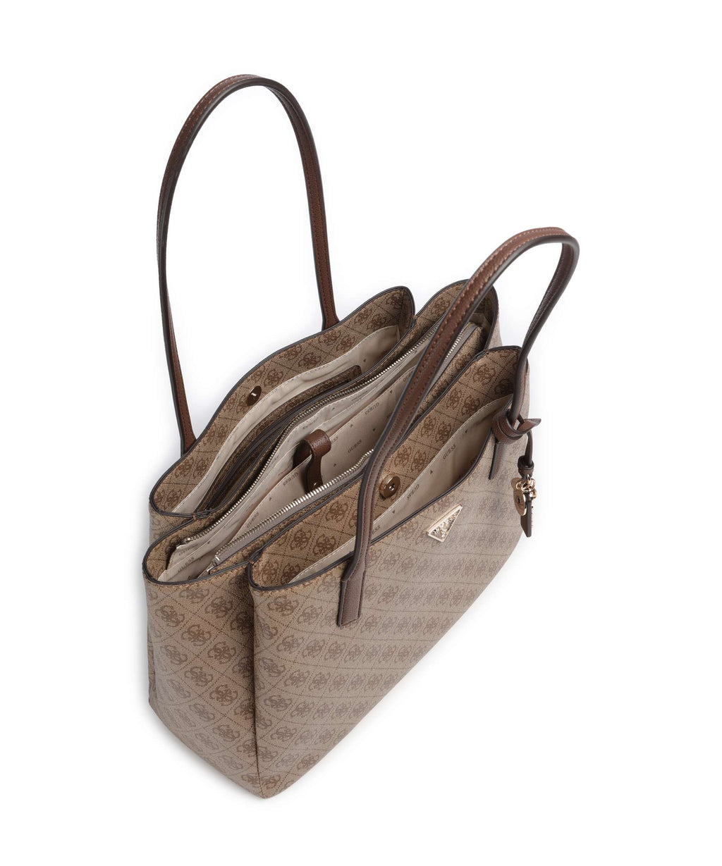 Guess Noelle II Tech Tote bag latte logo/brown