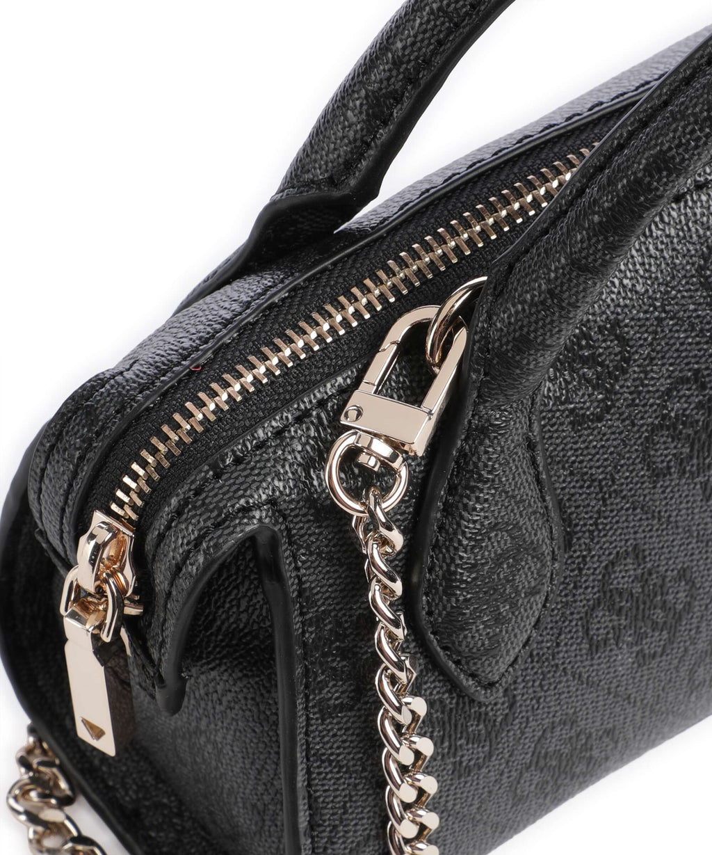 Guess Yvonne Logo Mini Handbag coal logo