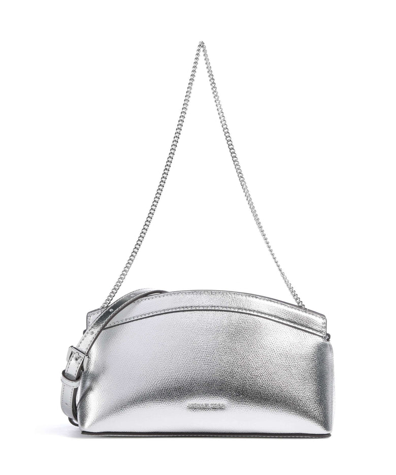 Michael Kors Athena Dome Chain Small Shoulder bag silver