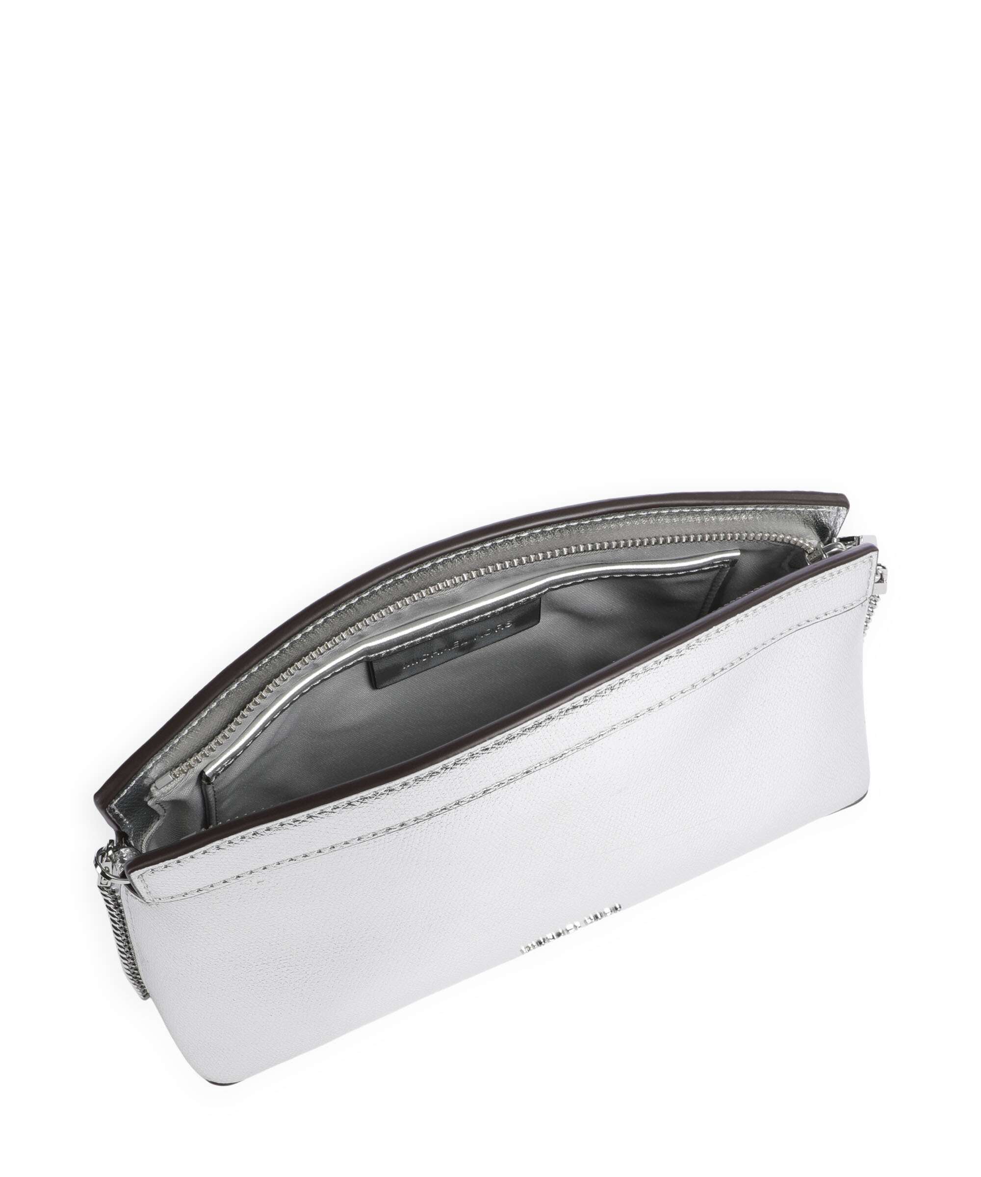 Michael Kors Athena Dome Chain Small Shoulder bag silver