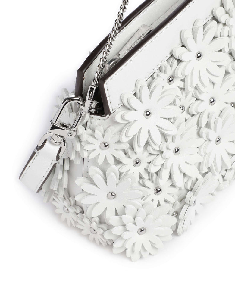 Michael Kors Athena Dome Chain Small Shoulder bag optic white