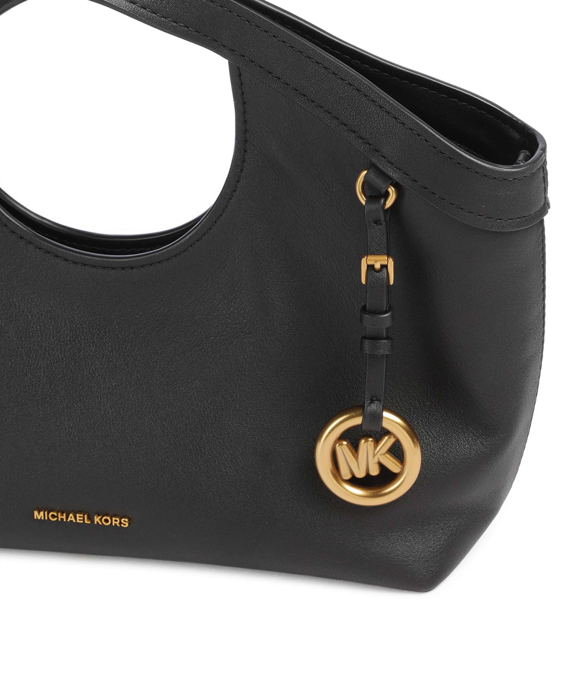 MICHAEL KORS ショルダーバッグ黒 Michael Kors Haddie Medium Bolso de mano cuero de vaca graneado