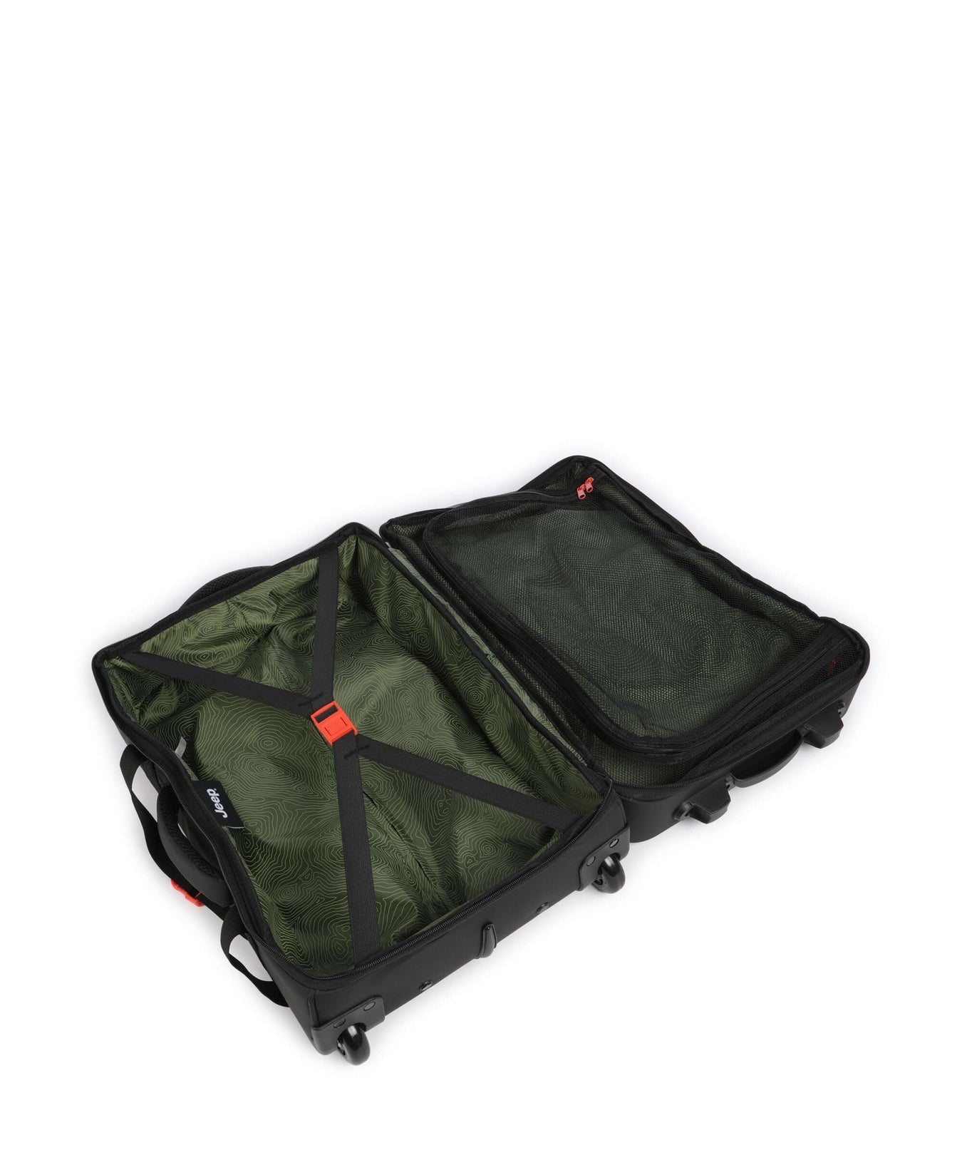 Jeep JS007C 55 Travel bag with wheels avocado green