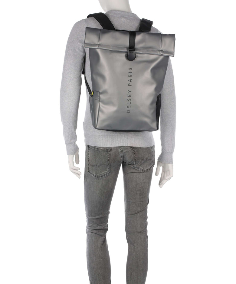 Delsey Paris Turenne Soft Rolltop backpack silber