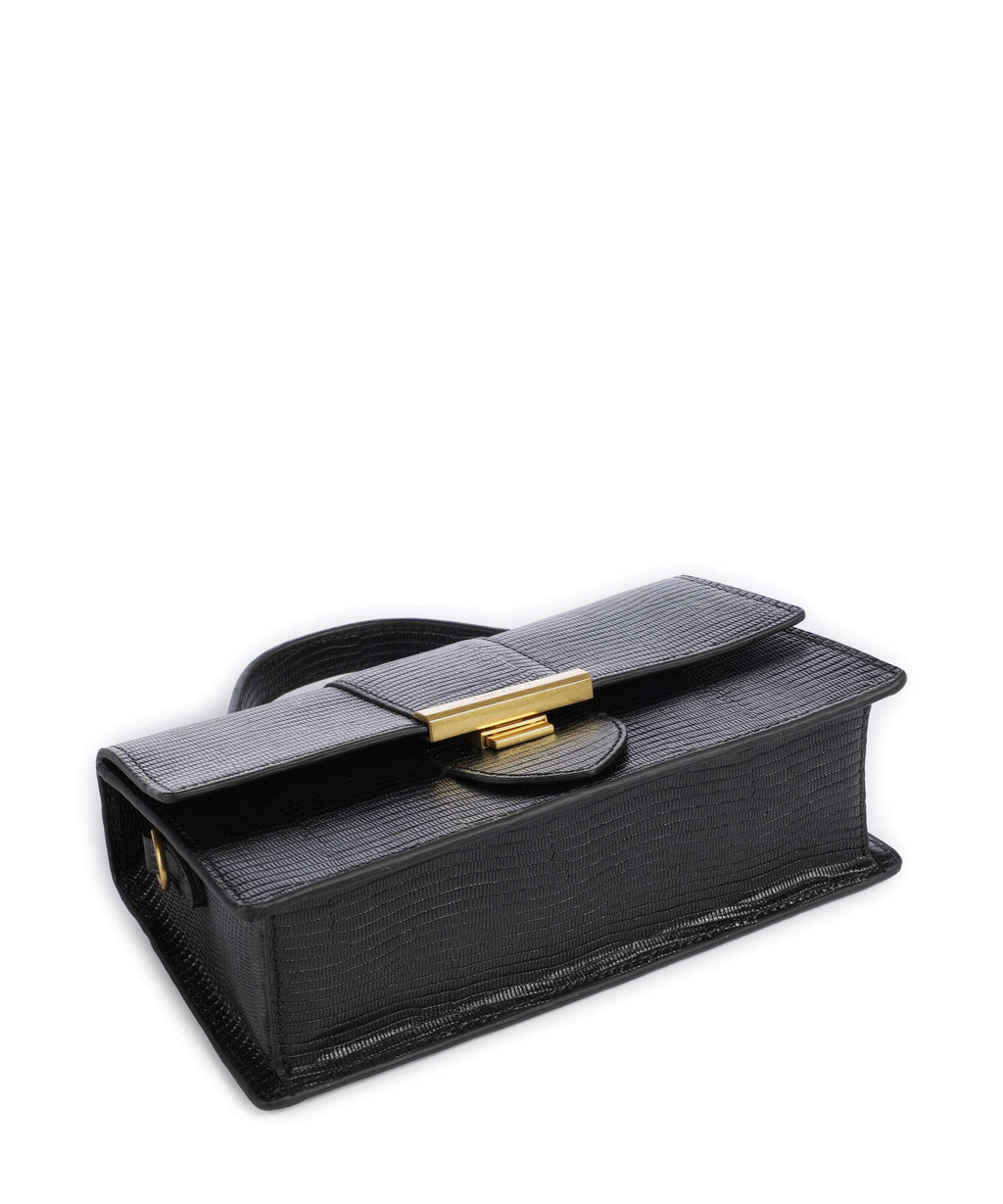 Lancaster Exotic Ily Crossbody bag noir/lézard