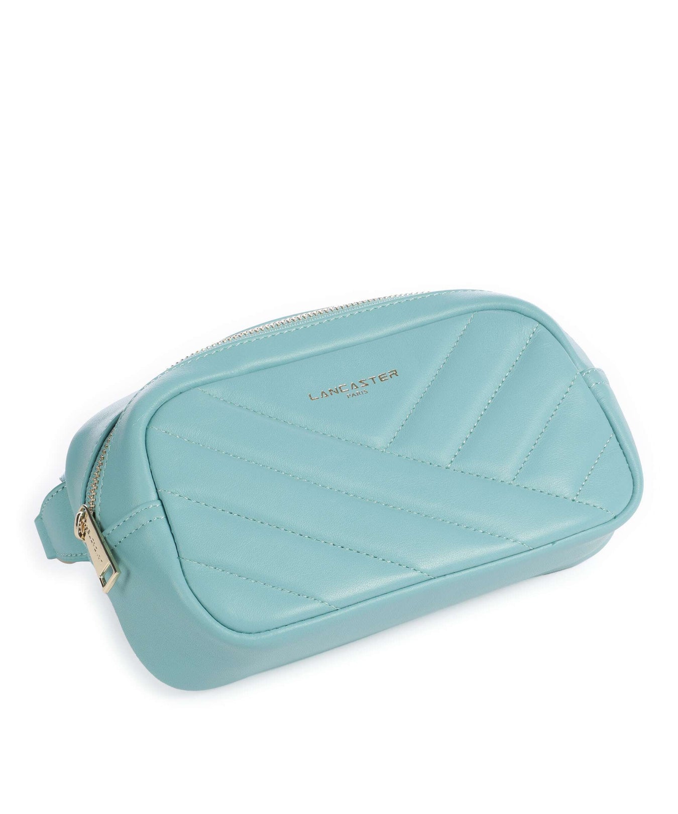 Lancaster Soft Matelassé Fanny pack lagon