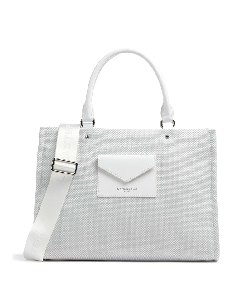 Lancaster Actual Canvas Conscious Handbag blanc