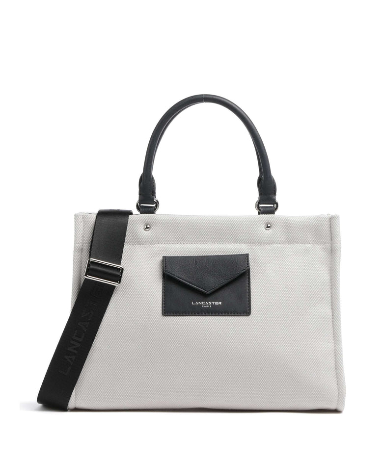 Lancaster Actual Conscious Canvas Handbag grisclai