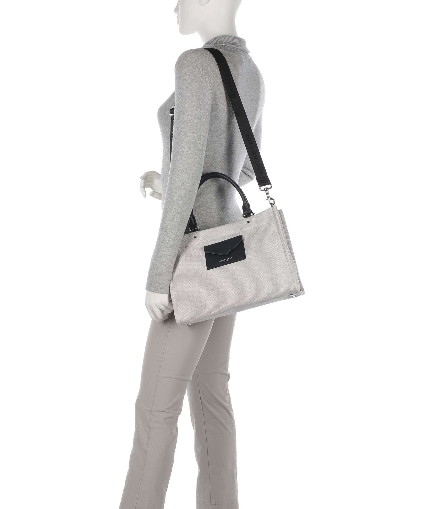 Lancaster Actual Canvas Conscious Handbag grisclai