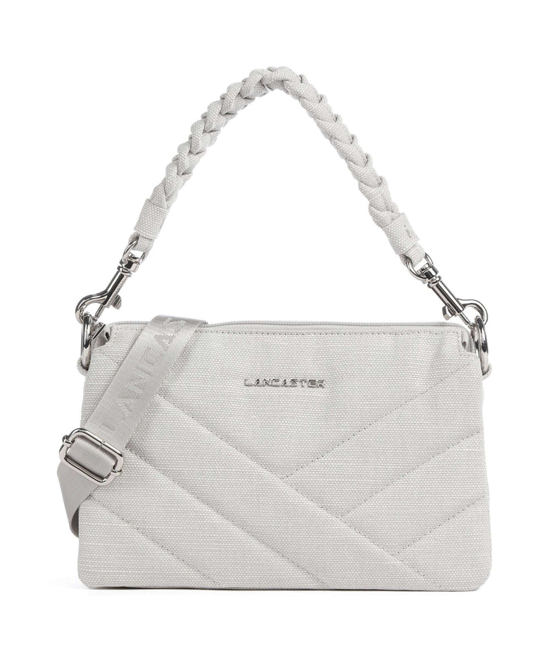 Lancaster Canvas Matelassé Shoulder bag mastic