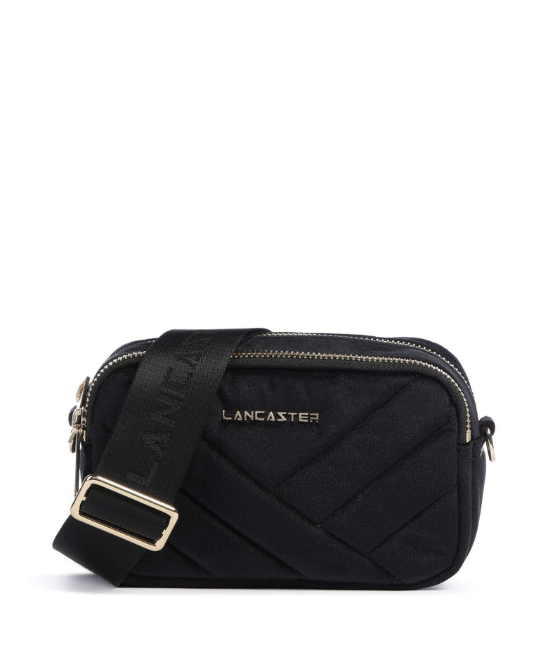 Lancaster Actual Velvet Matelassé Crossbody bag noir