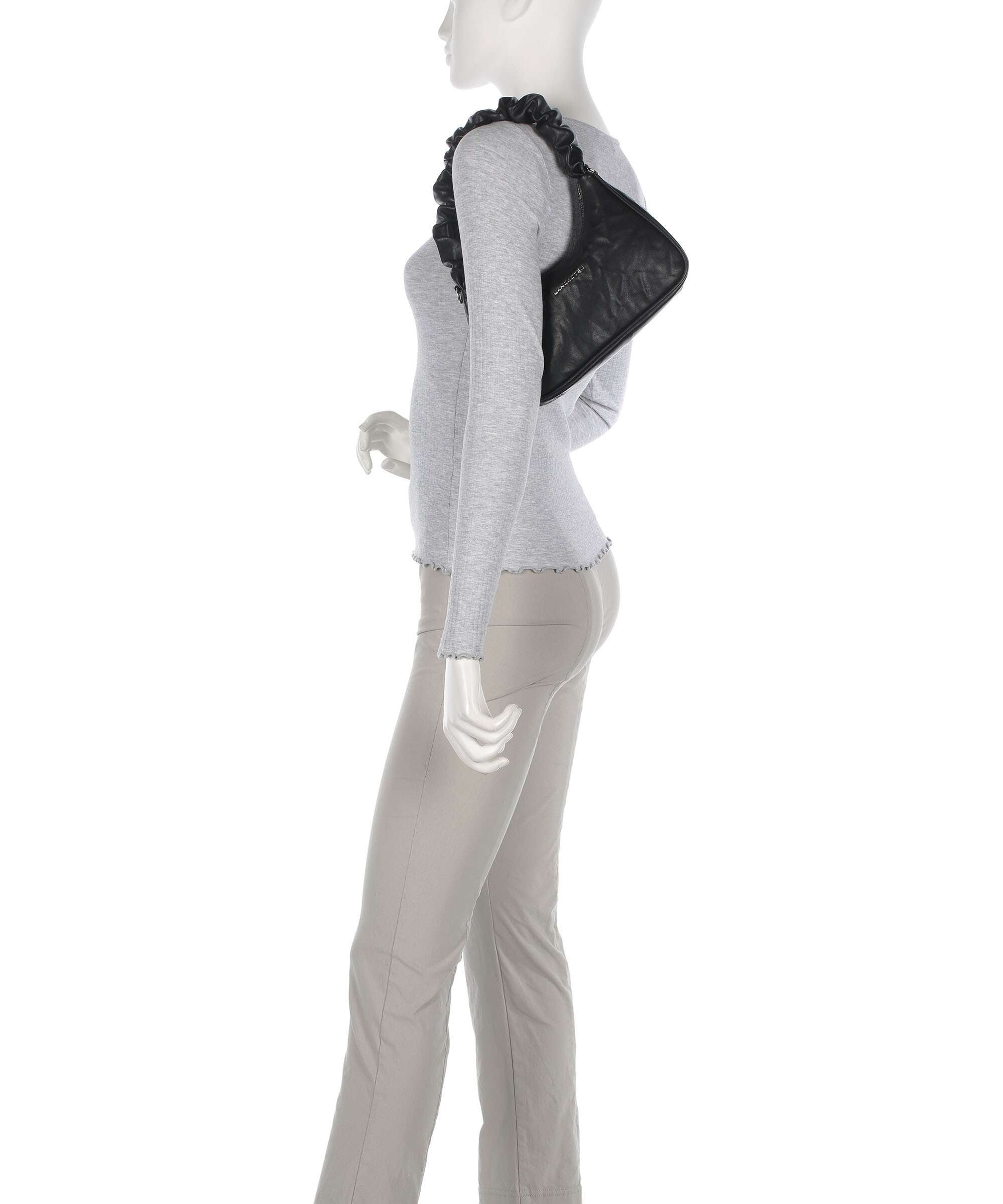 Lancaster Actual Froissé Shoulder bag noir