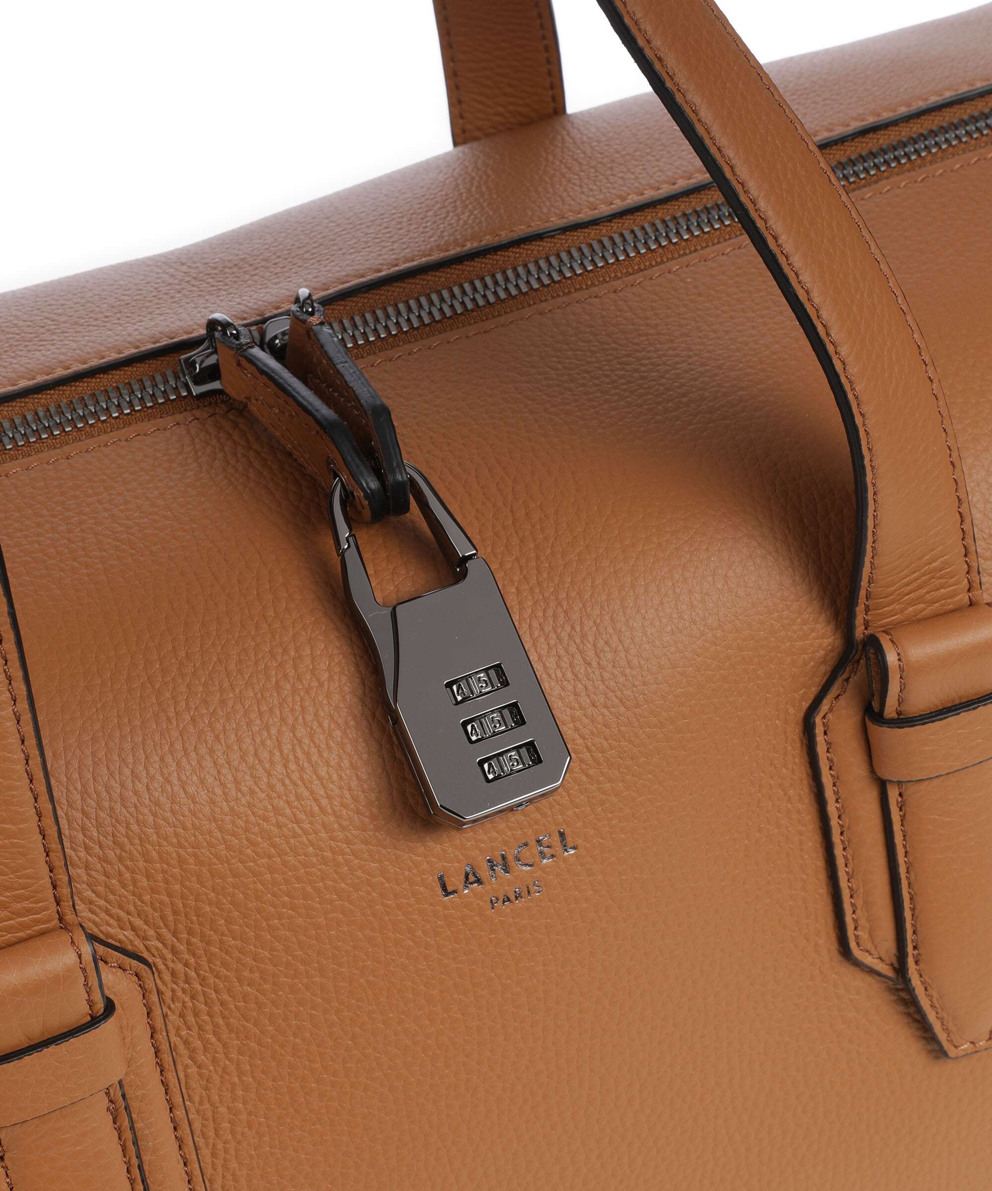 Lancel Charlie Weekend bag camel