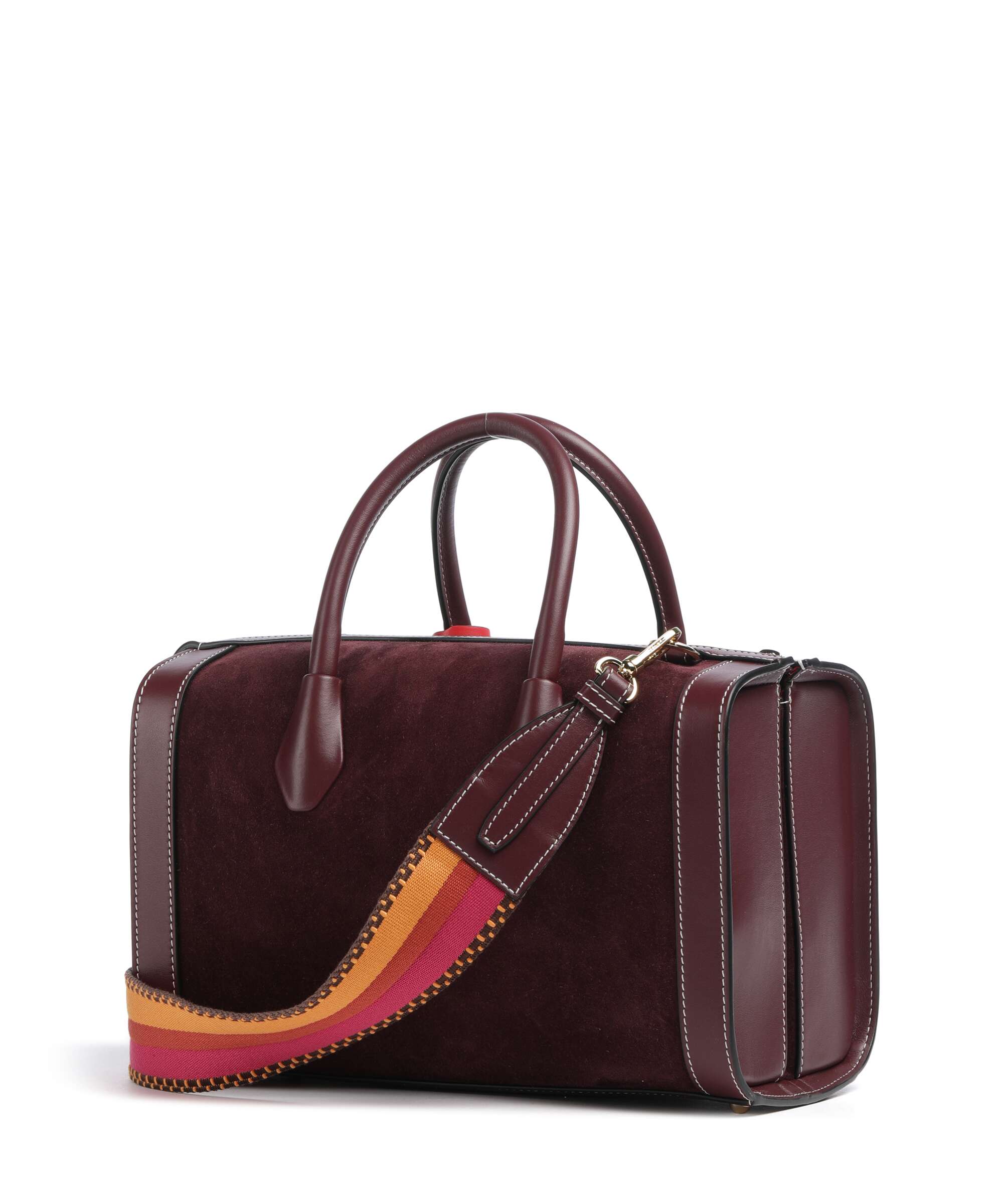 Lancel BCBG Bowling M Handbag cassis