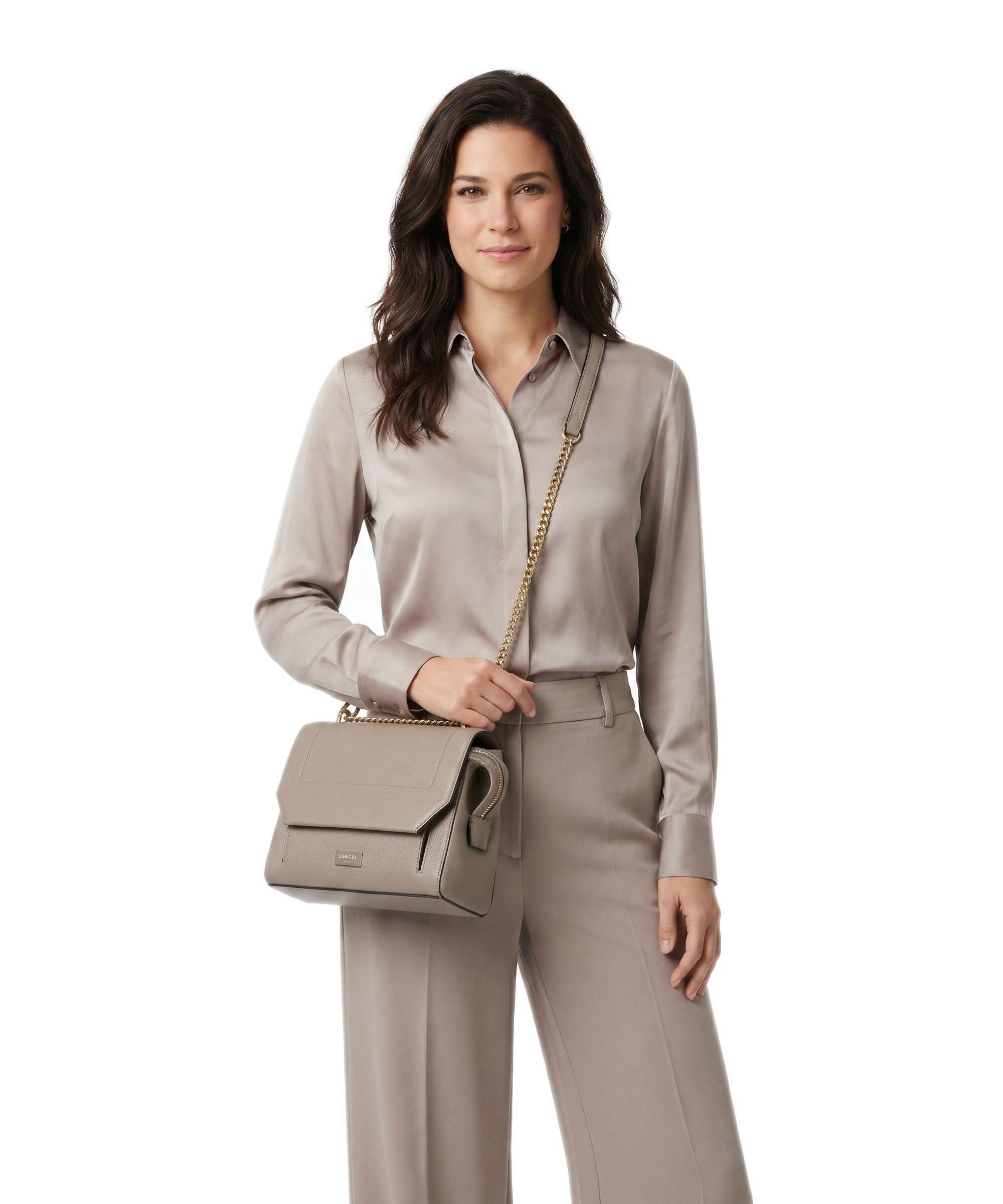 Lancel Ninon M Shoulder bag pebble
