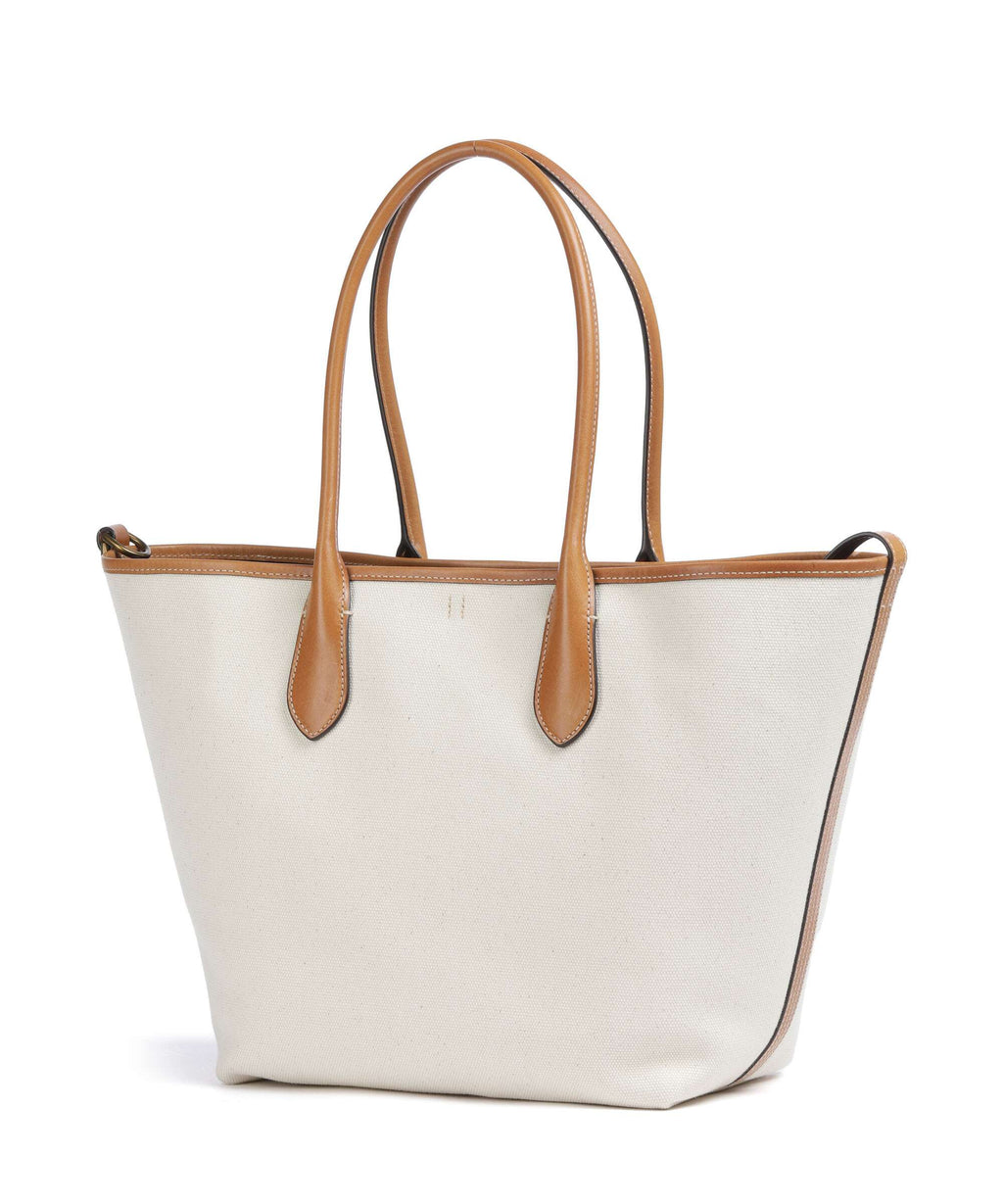 Polo Ralph Lauren Bellport Medium Tote bag natural/navy