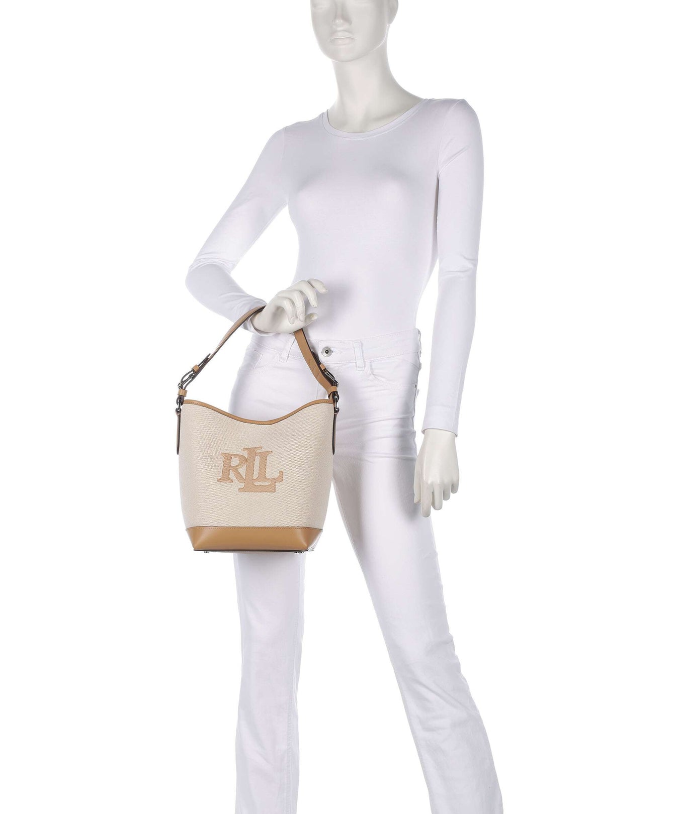 Lauren Ralph Lauren Witley Medium Bucket bag natural buff