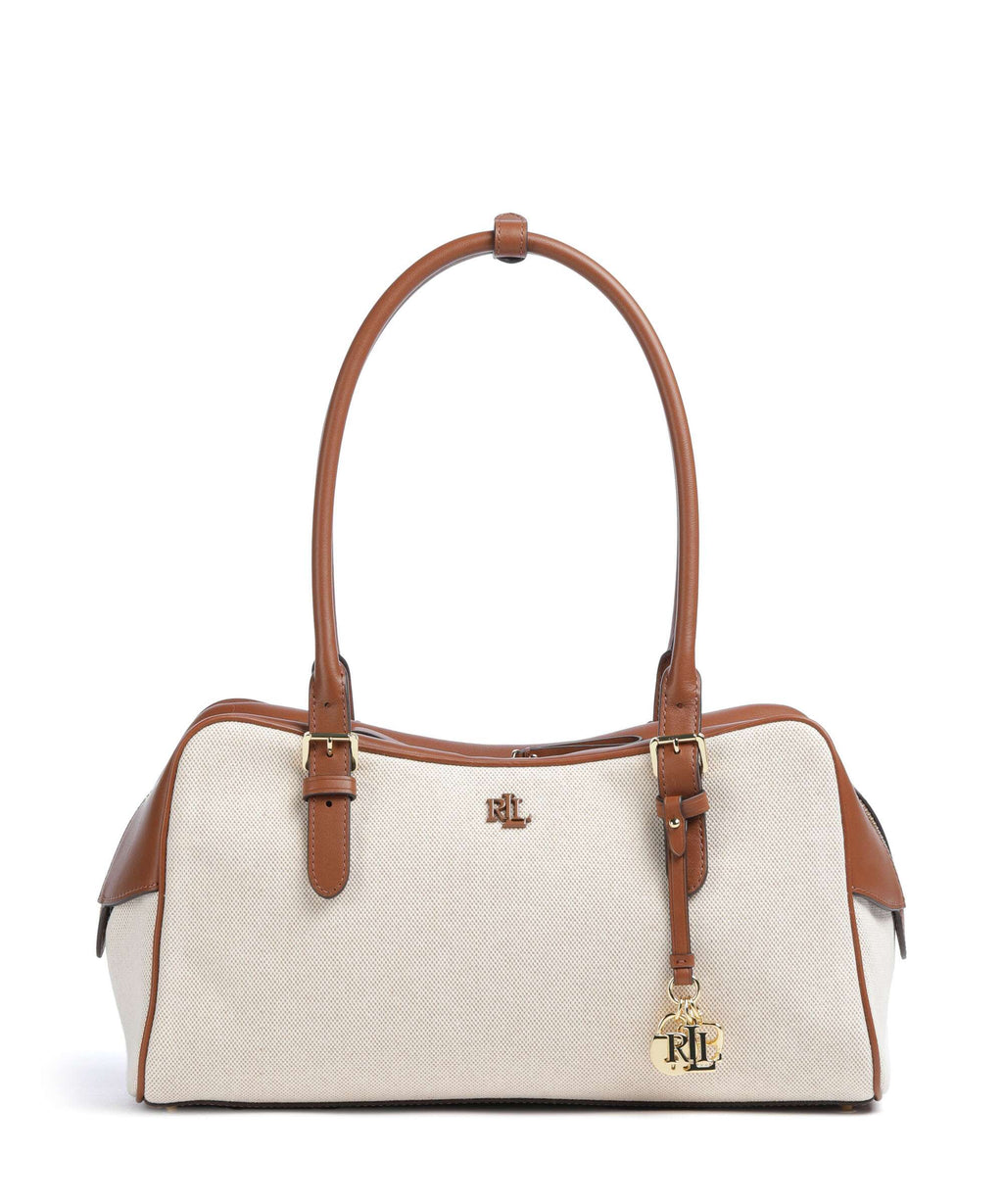 Lauren Ralph Lauren Marcy Shoulder bag natural/buff canvas/lauren tan
