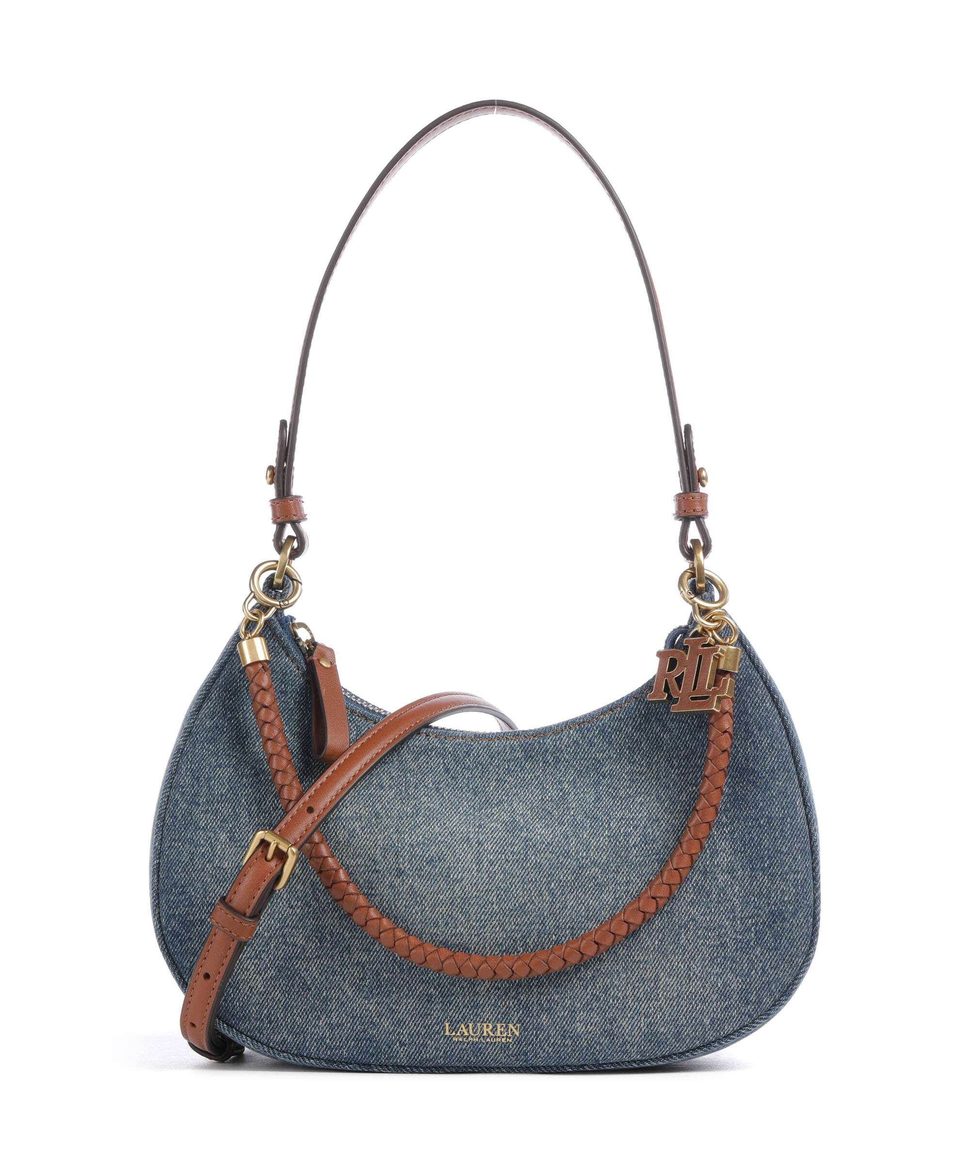 Lauren Ralph Lauren Marcy Medium Shoulder bag oxford blue/lauren tan