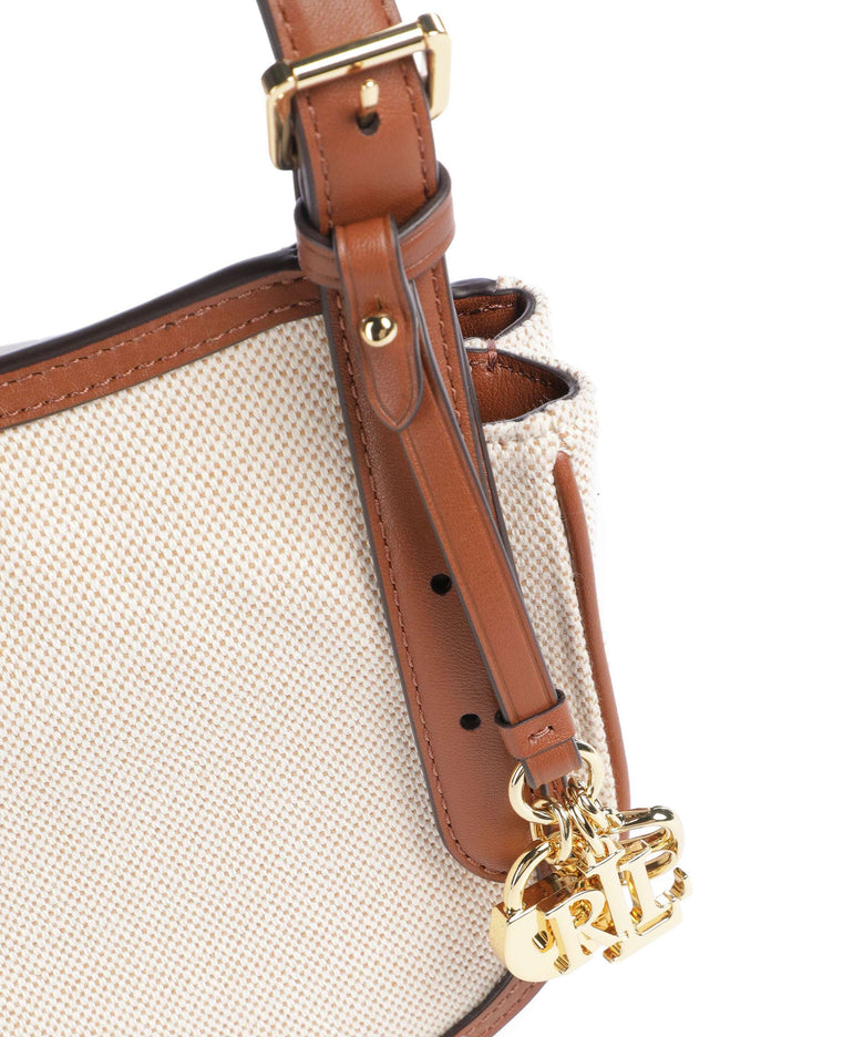 Lauren Ralph Lauren Marcy Medium Crossbody bag natural/buff canvas/lauren tan