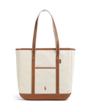 Polo Ralph Lauren Canvas Medium Bolsa shopping ecru/cuoio