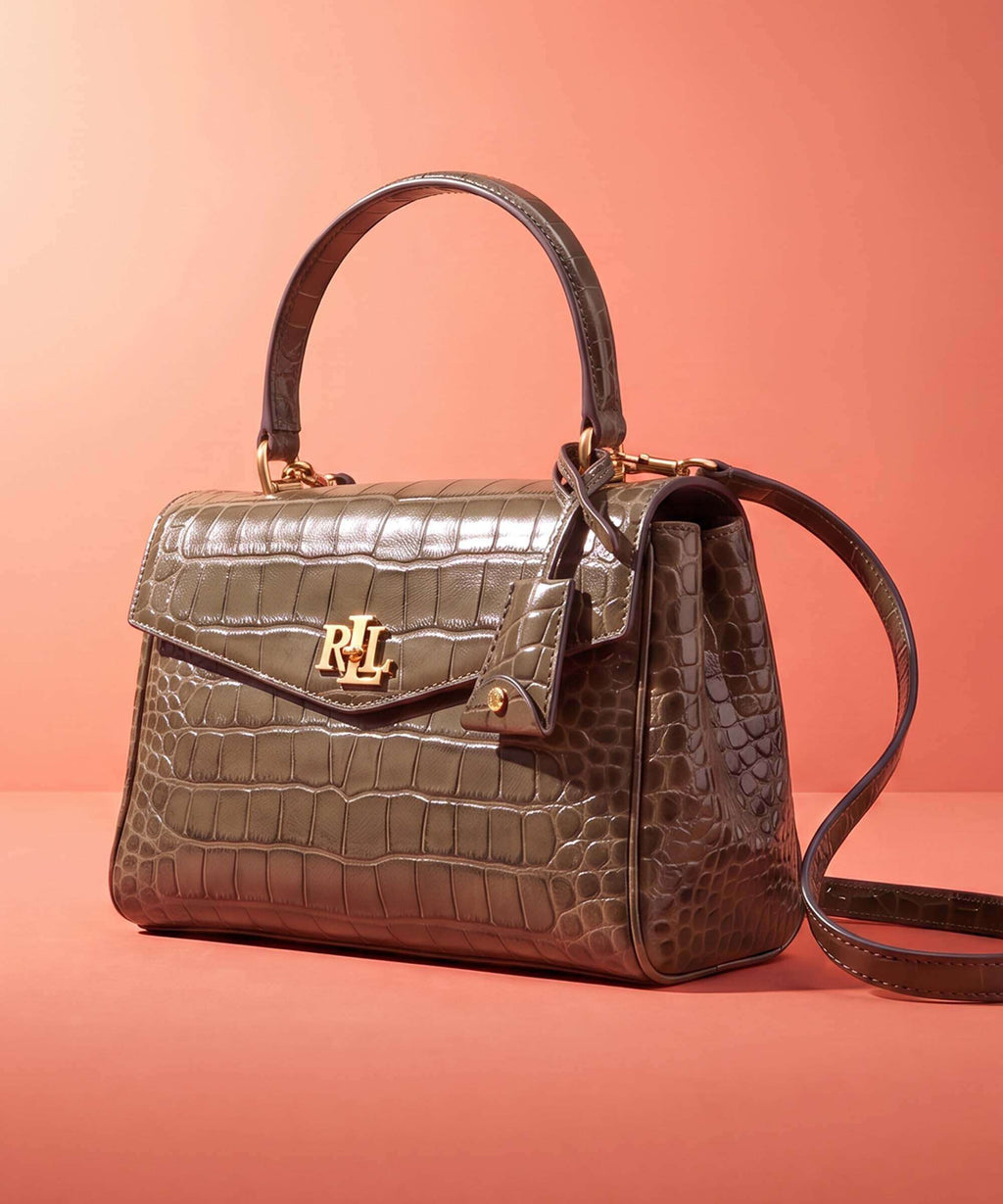 Lauren Ralph Lauren Farrah Small Handbag botanic green