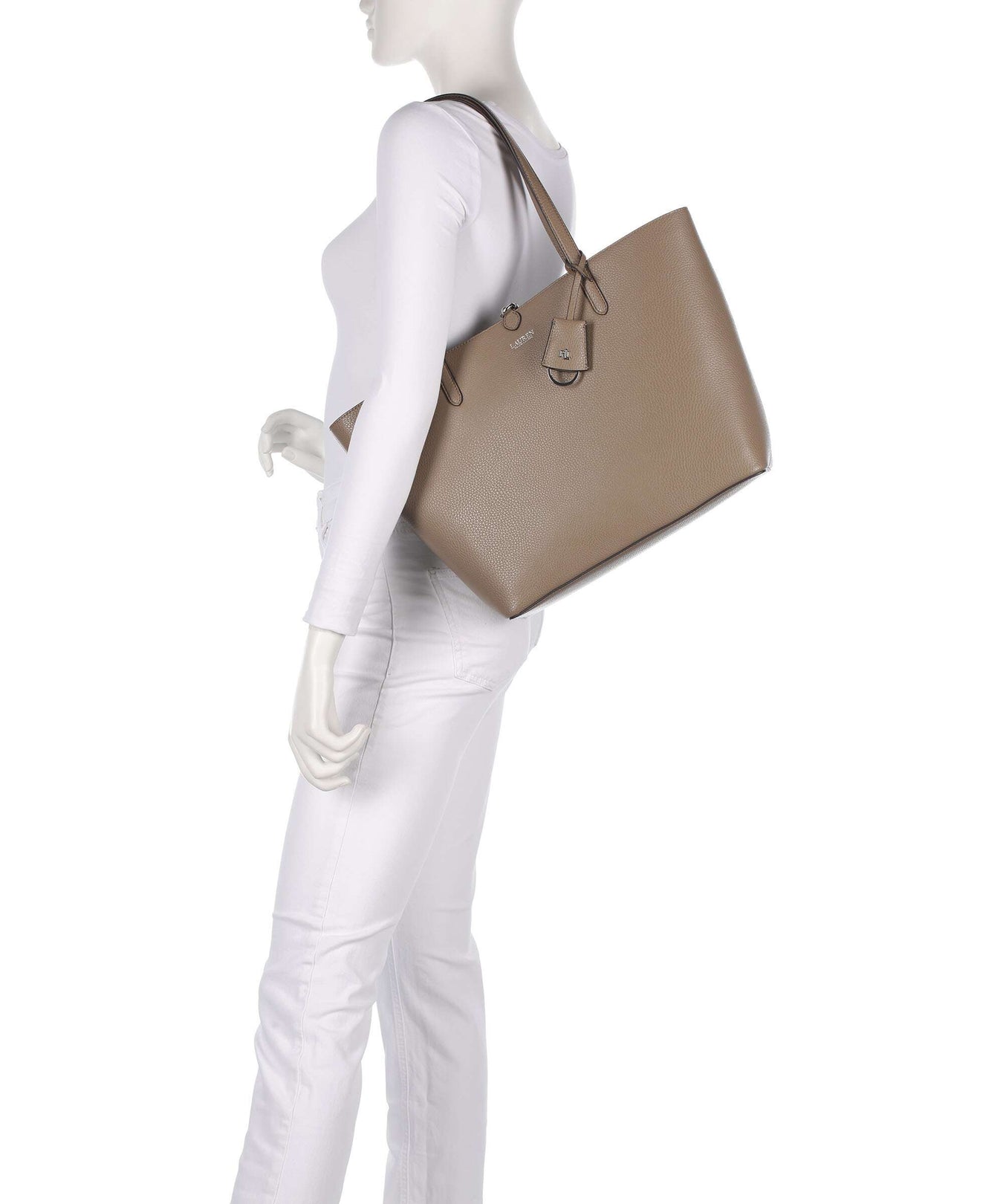 Lauren Ralph Lauren Medium Tote bag rider geo/taupe brown