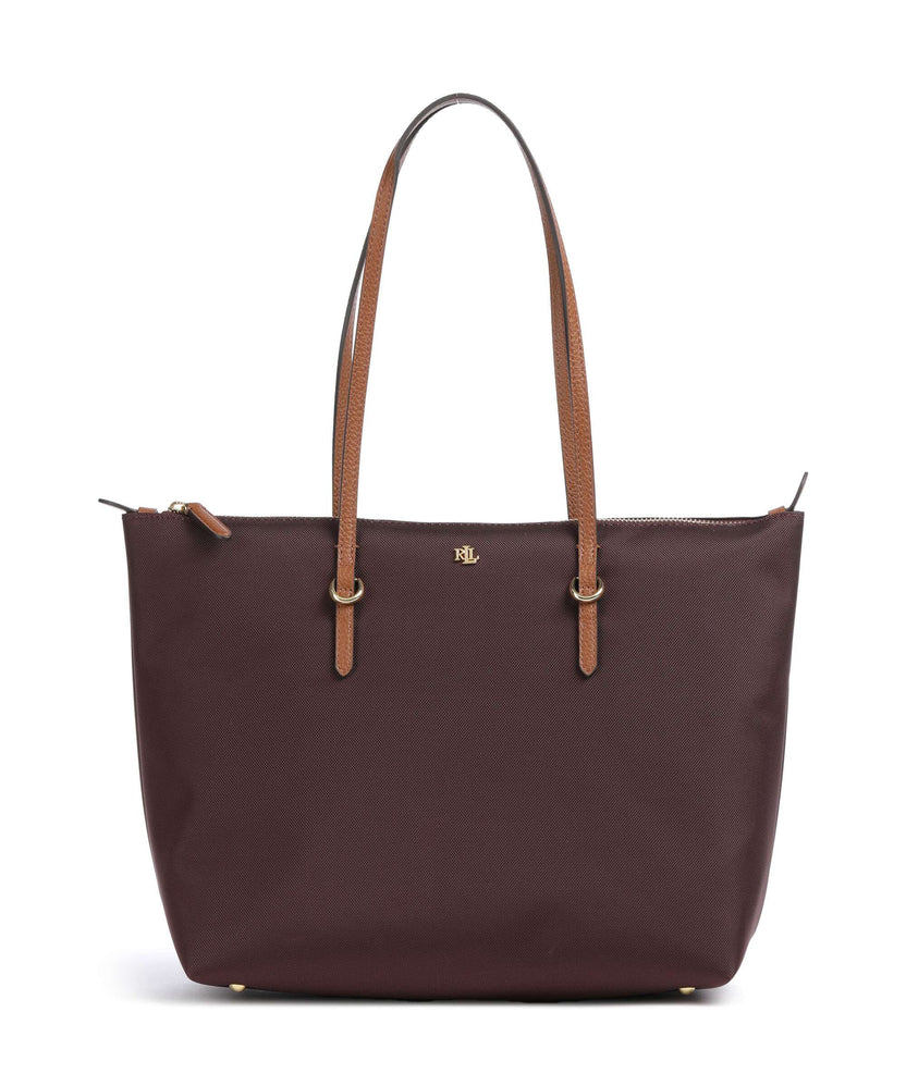 Lauren Ralph Lauren Keaton 26 Tote bag dark garnet/lauren tan